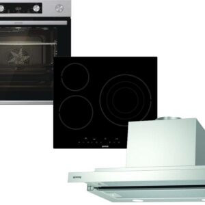 Set Εντοιχισμού Gorenje Φούρνος BSA6737E15X + Εστίες Κεραμικές ECT63ASC + Απορροφητήρας Συρόμενος BHP623E13X