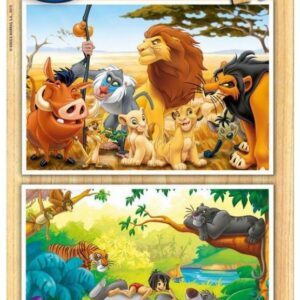 Educa 13144 Παζλ 2x50Τεμ. Animal Friends Ξύλινο