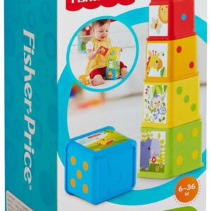 Mattel Fisher Price Κύβοι Stack & Explore Blocks για 6+ μηνών CDC52